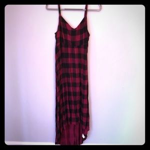 Torrid Plaid High Low Dress Size 1